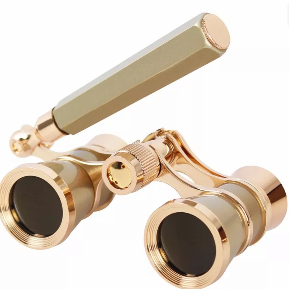 Opera Glasses Binoculars 3X25 Theater Glasses Mini Binocular Compact with Handle